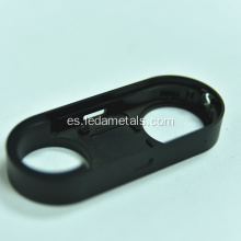 Piezas de mecanizado CNC de componente de aluminio anodizado negro